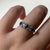 Sapphire & Diamond .12ct Ring 18ct 18k White Gold - Size J 1/2