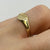 Heart Signet Ring 9ct 9k Yellow Gold - Size M