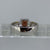 Unique Garnet Solitaire Bezel Set Two Tone Ring 9ct 9K White Gold - Size O