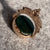 Antique Bloodstone Swivel Fob Pendant 9ct 9k Rose Gold