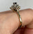 Diamond & Sapphire Daisy Flower Cluster Ring 9ct 9k Yellow Gold  - Size T