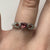 Pink Tourmaline Heart With Diamond Accents Ring White Gold 9ct 9k - Size M