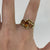 Citrine, Fire Opal, Spessartite Garnet, Diamond Ring 9ct 9k Yellow Gold - Size S