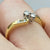 Diamond .15ct Toi Et Moi Twist Ring 18ct 18k Yellow Gold - Size O