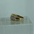 Diamond Pave Set Rope Edge Band Ring 9ct 9k Yellow Gold  - Size N