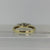 Cubic Zirconia Trilogy Ring With Accent Shoulders 9ct 9k Yellow Gold - Size K