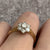 Diamond Daisy Flower Cluster Ring 18ct 18k Yellow Gold - Size L 1/2