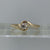 Diamond .15ct Solitaire Bypass Twist Ring 9ct 9k Yellow Gold - Size N