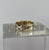 Two Tone Band Ring 9ct 9k Yellow Gold - Size S