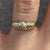 Diamond Twist Croissant Ring 9ct 9k Yellow Gold - Size K