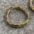 Tri-Colour Rope Twist Hoop Earrings 9ct 9k Yellow Rose White Gold