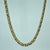 Double Link Curb Chain Necklace 9ct 9k Yellow Gold 17"