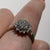 Diamond Cluster Tiered Ring 9ct 9k Yellow Gold - Size N