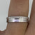 Wedding Band With Texture Detail Ring 9ct 9k White Gold - Size M