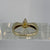 Pear Cut Citrine & White Zircon Ring 9ct 9k Yellow Gold - Size N