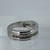 Unique Diamond Claw Set Band Ring 9ct 9K White Gold - Size K