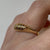 Antique Old Cut Diamond Boat Ring 18ct 18K Yellow Gold - Size M