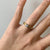 Retro Unique Diamond .15ct Solitaire Ring 18ct 18k Yellow Gold - Size L