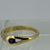 Unique Diamond & Sapphire Band Ring 18ct 18K Yellow Gold - Size K