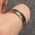 Two Tone Band Ring 9ct 9k Yellow Gold - Size S