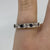 Sapphire & Diamond Half Eternity Ring 9ct 9K Yellow Gold - Size H 1/2