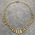 Fancy Bar Statement Necklace 9ct 9k Yellow Gold - 16" Inches