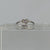 Pink CZ Heart Cut Out Ring 9ct 9k White Gold - Size H