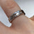 Diamond Swiss Set Zig Zag Cut Out 950 Platinum Band  Ring  - Size K