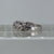 Diamond .10ct Knot Style Ring 9ct 9k White Gold  - Size J