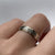 White Spinel Full Eternity Two Tone Band Ring 9ct 9k Yellow Gold - Size N