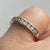 Diamond .35ct Channel Set Half Eternity Ring 18ct 18k White Gold  - Size I