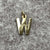 W Initial Pendant or Charm 9ct 9k Yellow Gold