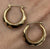 Creole Geometric Hoop Earrings 9ct 9k Yellow Gold