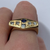 Diamond & Sapphire Unique Unisex Ring 18ct Yellow Gold - Size R