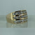 Diamond 1.35ct Three Row Channel Set Band Ring 14ct 14k Yellow Gold  - Size K