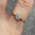 Diamond Illusion Solitaire Ring 18ct 18k Yellow Gold - Size O