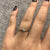 Diamond Solitaire .17ct Engagement Bypass Ring 9ct 9k White Gold - Size I 1/2