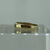 Emerald Trilogy Star Set Band Ring 9ct 9k Yellow Gold - Size M