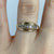 CZ 7 Stone Pave Set Band Ring 9ct 9k Yellow Gold - Size L