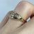 CZ 7 Stone Pave Set Band Ring 9ct 9k Yellow Gold - Size L