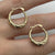 Textured Creole Small Hoop Earrings 9ct 9k Yellow Gold