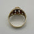 Garnet Filigree Cluster Band Ring 9ct 9k Yellow Gold - Size N