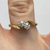 Diamond Toi Et Moi .50ct Bypass Ring 18ct 18k Yellow Gold - Size M 1/2