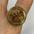 Half 1/2 Sovereign Filigree Ring 9ct 9k Yellow Gold - Size R