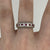 Ruby & Diamond Band Ring 9ct White Gold - Size N