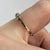 Half Eternity CZ 7 Stone Stacking Ring 9ct 9k Yellow Gold - Size P