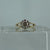 Diamond Illusion Set Cluster Split Shank Ring 9ct 9k Yellow Gold  - Size P