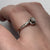 Diamond Solitaire With Accents Engagement Twist Ring White Gold 9ct 9k - Size I