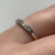 Antique Diamond Half Eternity Ring Platinum & 18ct 18k Yellow Gold  - Size M