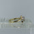 Diamond Solitaire Twist Bypass .15ct Ring 9ct 9k Yellow Gold  - Size L